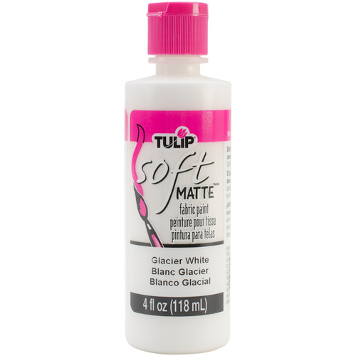 3 Pack - Tulip Soft Fabric Paint 4oz-Matte - Glacier White - TSFP-20403 - 017754204035