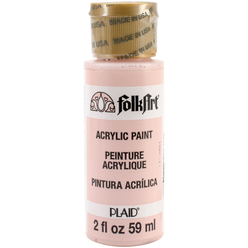 6 Pack FolkArt Acrylic Paint 2oz-Seashell Pink FA-2485 - 028995024856