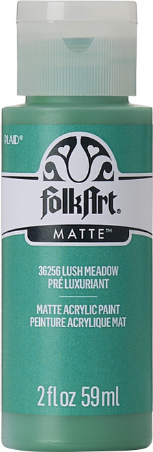 6 Pack Folkart Matte Acrylic Paint 2oz-Lush Meadow FA-36256 - 028995362569