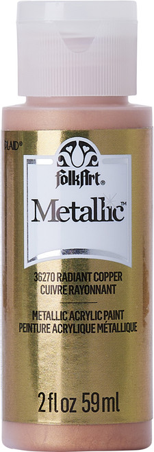 6 Pack - FolkArt Metallic Acrylic Paint 2oz-Radiant Copper - SM-36270 - 028995362705