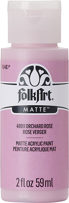6 Pack Folkart Matte Acrylic Paint 2oz-Orchid Rose FA-49911 - 028995499111