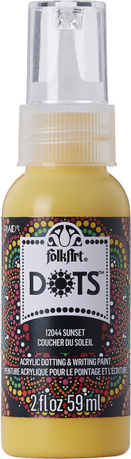 3 Pack Folkart Dots Acrylic Paint 2oz-Dots Sunset FADOT2OZ-12044 - 028995120442
