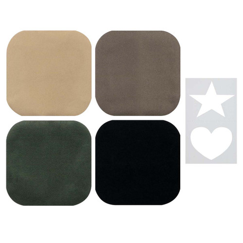 3 Pack - SINGER Iron-on Twill Patches 5"X5" 4/Pkg-Dark - 00017