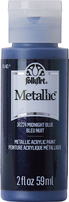 FolkArt Metallic Acrylic Paint 2oz-Midnight Blue - SM-36224 - 028995362248 FolkArt Metallic Acrylic Paint 2oz-Midnight Blue - SM-36224 - 028995362248