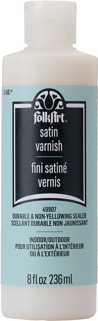 FolkArt Finishes Satin Varnish-8oz 49907 - 028995499074