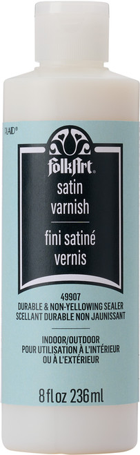 FolkArt Finishes Satin Varnish-8oz - 49907 - 028995499074 FolkArt Finishes Satin Varnish-8oz - 49907 - 028995499074