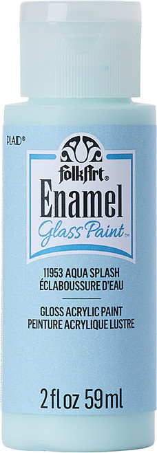 FolkArt Enamel Paint 2oz-Aqua Splash - 40-11953 - 028995119538 FolkArt Enamel Paint 2oz-Aqua Splash - 40-11953 - 028995119538