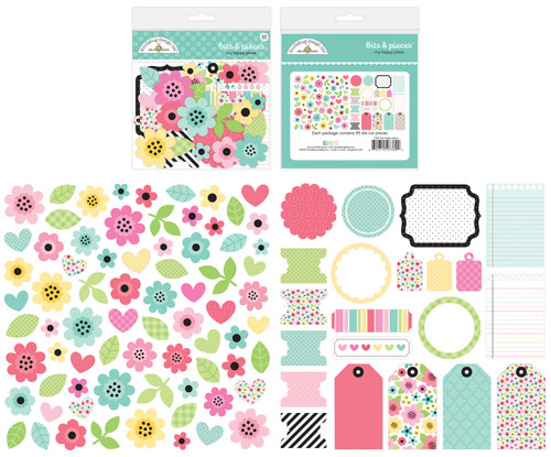 Doodlebug Odds & Ends Bits & Pieces Die-Cuts-My Happy Place OE7369 - 842715073692