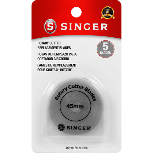 Singer Rotary Cutter Replacement Blades 45mm 5/Pkg- - 07147 - 071081071470