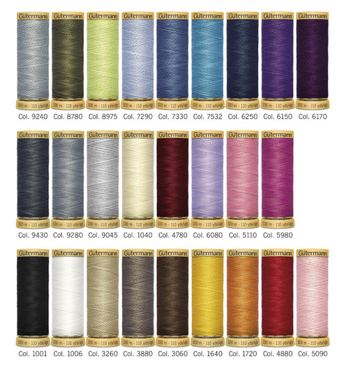Gutermann Cotton Premium Thread Set - 26 Spools- - 618670 Gutermann Cotton Premium Thread Set - 26 Spools- - 618670