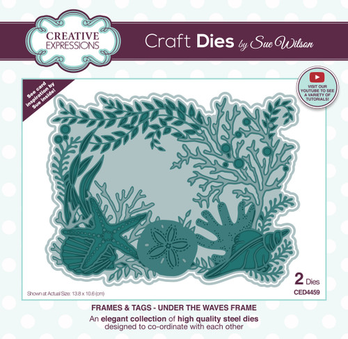 Creative Expressions Craft Dies By Sue Wilson-Under The Waves Frame CED4459 - 5055305971475