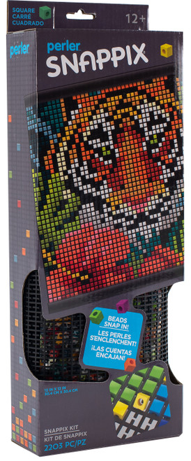 Perler Snappix Kit 12"X12"-Jungle Tiger 8054489