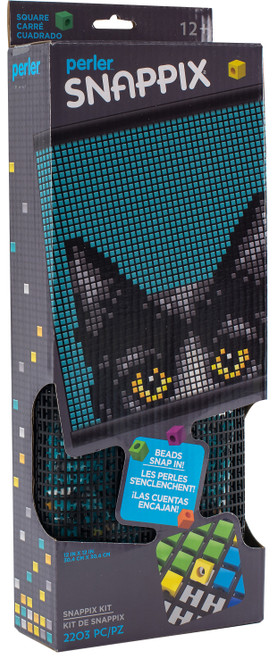 Perler Snappix Kit 12"X12"-Peekaboo Cat 8054491