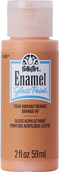 6 Pack - FolkArt Enamel Paint 2oz-Vibrant Orange - 40-11949 - 028995119491 6 Pack - FolkArt Enamel Paint 2oz-Vibrant Orange - 40-11949 - 028995119491