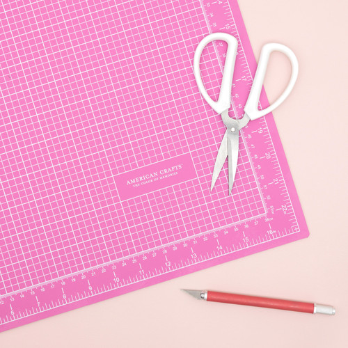 Pink Double-Sided Self-Healing Cutting Mat-18"X24" 368103