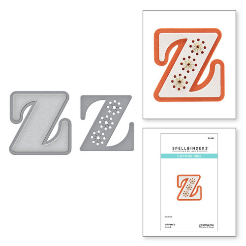 Spellbinders Etched Dies-Z Stitched Alphabet -S1091 - 812062038897