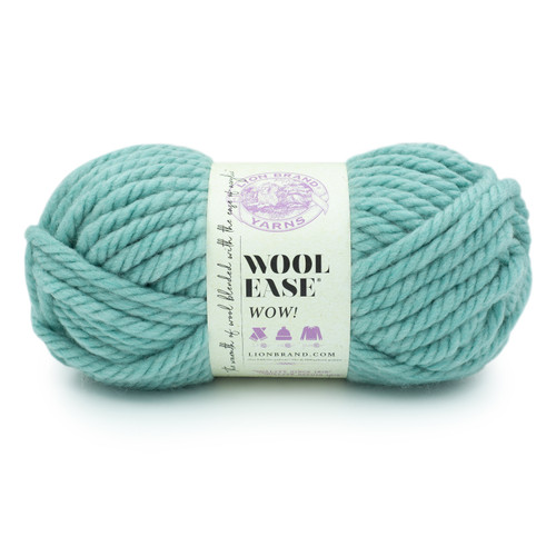 2 Pack Lion Brand Wool-Ease WOW Yarn-Aqua 624-105 - 023032114262