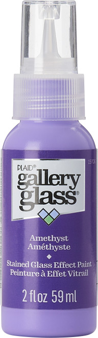 3 Pack FolkArt Gallery Glass Paint 2oz-Amethyst -FAGG2OZ-19706 - 028995197062