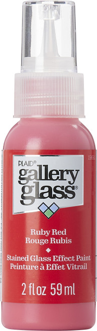 3 Pack FolkArt Gallery Glass Paint 2oz-Ruby Red FAGG2OZ-19691 - 028995196911