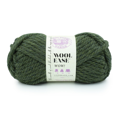 2 Pack Lion Brand Wool-Ease WOW Yarn-Olive 624-404 - 023032114248