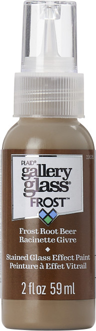 3 Pack FolkArt Gallery Glass Paint 2oz-Frost Root Beer FAGG2OZ-19695 - 028995196959