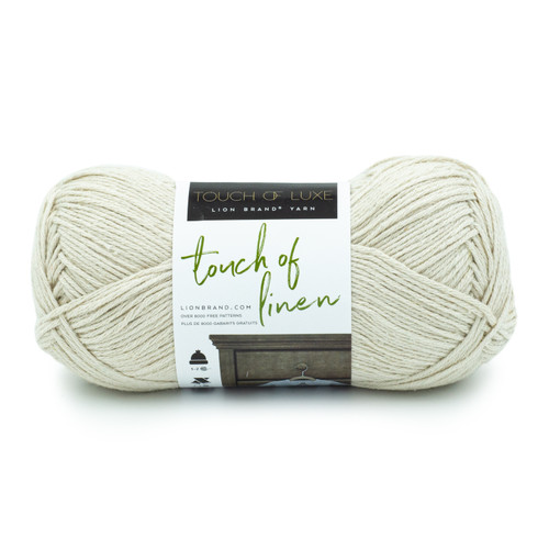 Lion Brand Touch of Linen Yarn-Natural 682-098 - 023032069036