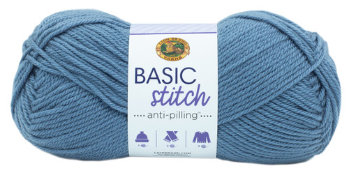 3 Pack Lion Brand Basic Stitch Anti-Pilling Yarn-Stonewash -202-110 - 023032113104