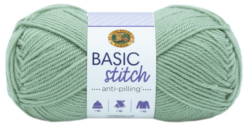 3 Pack Lion Brand Basic Stitch Anti-Pilling Yarn-Sage 202-173 - 023032113166