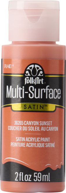 6 Pack FolkArt Multi-Surface Acrylic Paint 2oz-Canyon Sunset MS-36265 - 028995362651