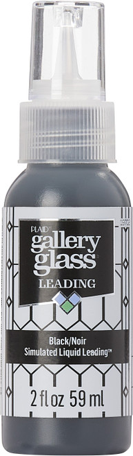 FolkArt Gallery Glass Liquid Lead 2oz-Black 19702 - 028995197024