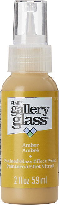 FolkArt Gallery Glass Paint 2oz-Amber - FAGG2OZ-19712 - 028995197123