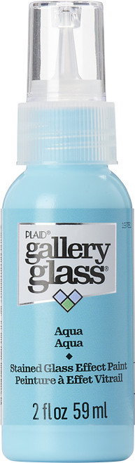 FolkArt Gallery Glass Paint 2oz-Aqua FAGG2OZ-19781 - 028995197819