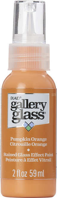 FolkArt Gallery Glass Paint 2oz-Pumpkin Orange -FAGG2OZ-19738 - 028995197383