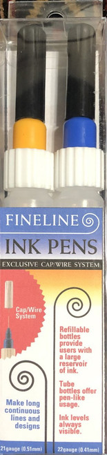 Fineline Ink Pen Applicators Empty 2/Pkg-21 Gauge/ 22 Gauge 8131 - 816356003349