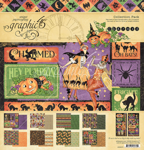 Graphic 45 Collection Pack 12"X12"-Charmed G4502470 - 810070162351