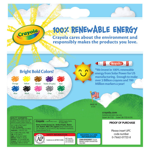 Crayola Broad Line Markers-Classic Colors 10/Pkg - 58-7722