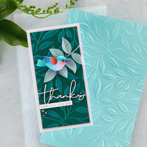 Spellbinders 3D Embossing Folder 5.5"X8.5"-Leafy - E3D030 Spellbinders 3D Embossing Folder 5.5"X8.5"-Leafy - E3D030