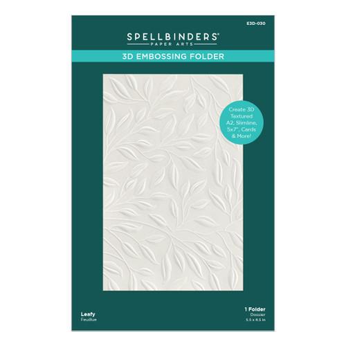Spellbinders 3D Embossing Folder 5.5"X8.5"-Leafy - E3D030 Spellbinders 3D Embossing Folder 5.5"X8.5"-Leafy - E3D030