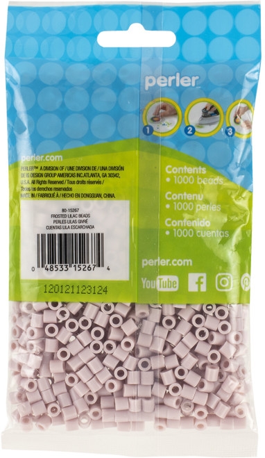 3 Pack - Perler Beads 1,000/Pkg-Frosted Lilac - PBB80-19-15267 3 Pack - Perler Beads 1,000/Pkg-Frosted Lilac - PBB80-19-15267
