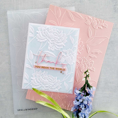 Spellbinders 3D Embossing Folder 5.5"X8.5"-Beautiful Blooms - E3D026