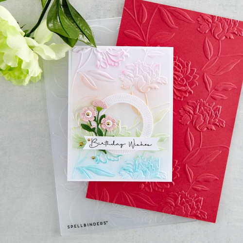 Spellbinders 3D Embossing Folder 5.5"X8.5"-Beautiful Blooms - E3D026