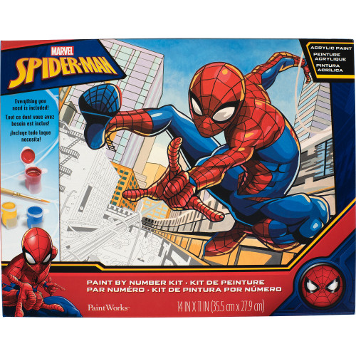 Paint Works Paint By Number Kit 11"X14"-Spiderman -91829