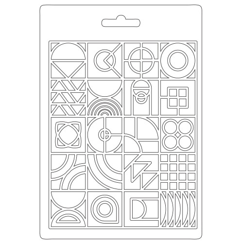 3 Pack - Stamperia Soft Maxi Mould A5-Texture, Bauhaus - 3PTA5628 - 59931100235625993110023562