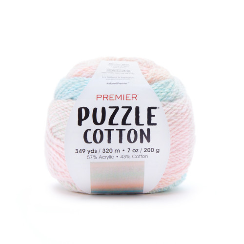 3 Pack Premier Yarns Puzzle Cotton Yarn-Sherbet -2021-10 - 840166806050