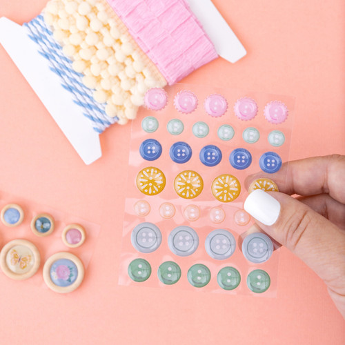 3 Pack - Maggie Holmes Parasol Embellishment Mix 72/Pkg-Buttons, Dots, Ribbon & Twine - MH013909 3 Pack - Maggie Holmes Parasol Embellishment Mix 72/Pkg-Buttons, Dots, Ribbon & Twine - MH013909