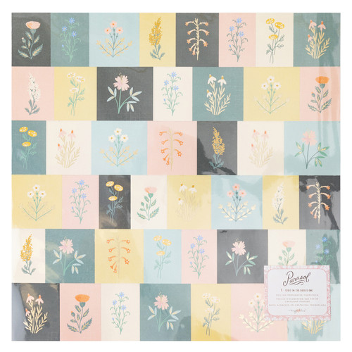 5 Pack - Maggie Holmes Parasol Specialty Paper 12"X12"-Perforated Cardstock W/Gold Foil Accents - MH013896 - 718813117128