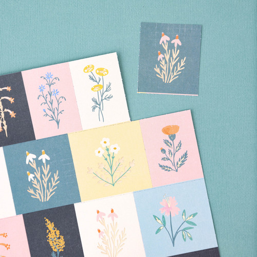 5 Pack - Maggie Holmes Parasol Specialty Paper 12"X12"-Perforated Cardstock W/Gold Foil Accents - MH013896