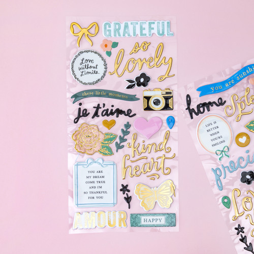 3 Pack - Maggie Holmes Parasol Thickers Stickers 69/Pkg-Splendid Phrase/Puffy - MH013901 3 Pack - Maggie Holmes Parasol Thickers Stickers 69/Pkg-Splendid Phrase/Puffy - MH013901