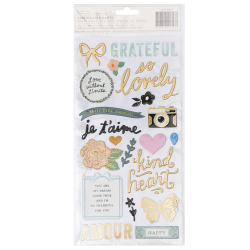 3 Pack - Maggie Holmes Parasol Thickers Stickers 69/Pkg-Splendid Phrase/Puffy - MH013901 3 Pack - Maggie Holmes Parasol Thickers Stickers 69/Pkg-Splendid Phrase/Puffy - MH013901