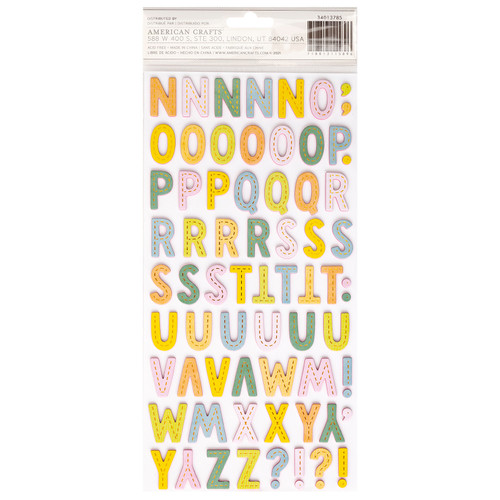 3 Pack - Paige Evans Garden Shoppe Thickers Stickers 144/Pkg-Alphabet W/Copper Foil Accents - PE013785 3 Pack - Paige Evans Garden Shoppe Thickers Stickers 144/Pkg-Alphabet W/Copper Foil Accents - PE013785